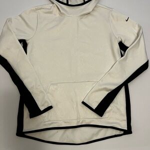 Nike White and Black Hoodie